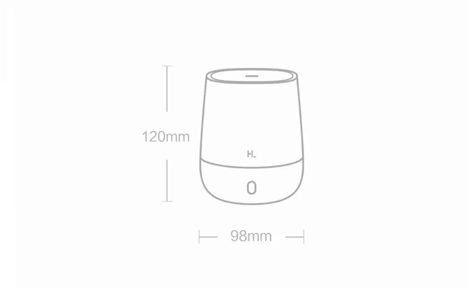 XIAOMI HL увлажнитель воздуха портативный USB Мини Арома диффузор 120 мл тихий тумана для офиса дома