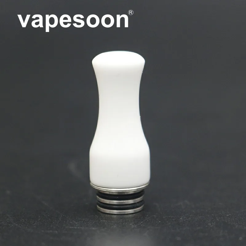 Аутентичные VapeSoon 510 керамика капельного наконечника для TFV8 ребенка MELO 3 мини Сокол бак 510 капельного наконечника белого цвета