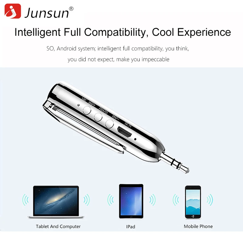Junsun Bluetooth Pens Car Receiver AUX Speaker Audio Companion Wireless Hands free Receive Call | Автомобили и мотоциклы