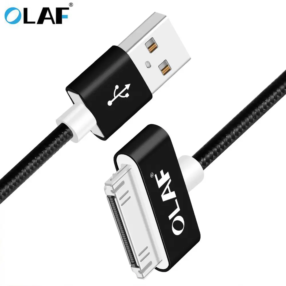 Нейлоновый кабель OLAF премиум класса для iphone 4 usb зарядки 30 контактный
