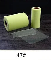 1 ролл суши DIY Красочные 6 дюймов 25 100 ярдов Тюль семья вечерние на день рождения Свадебная вечеринка юбка для стола Украшение вязальная пряжа с юбкой-пачкой в рулоне - Цвет: 180057-43
