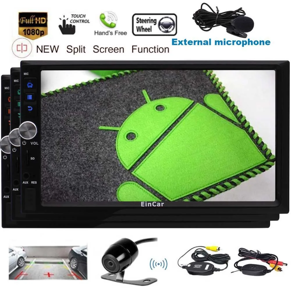 Android 7 1 автомобильный стерео поддерживает 2Din Bluetooth HD сенсорный экран 3D gps Рулевое