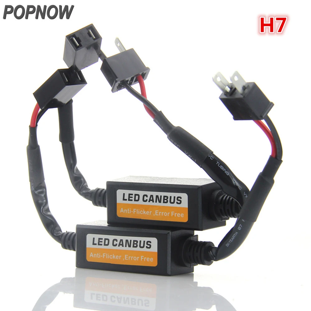 H7 светодио дный LED Canbus декодер ошибок анти мерцание резистор Предупреждение Canceller
