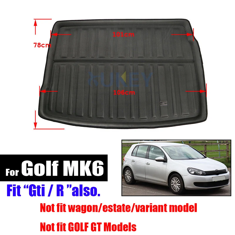 XUKEY для VW Jetta Golf GTI 5 6 7 MK7 R R32 Rabbit Tiguan MK1 Touran T-roc TROC багажника коврик лоток