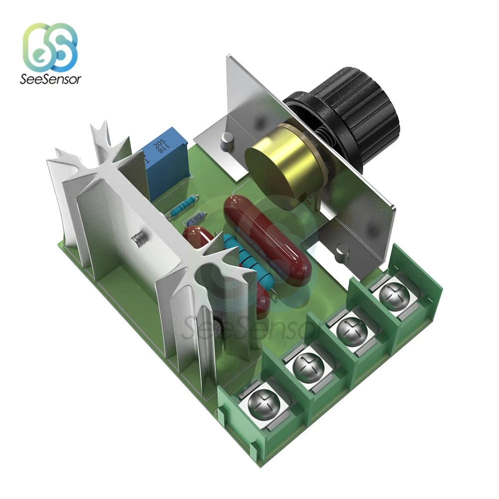 Регулятор скорости двигателя переменного тока 220 в 2000 Вт тиристорный