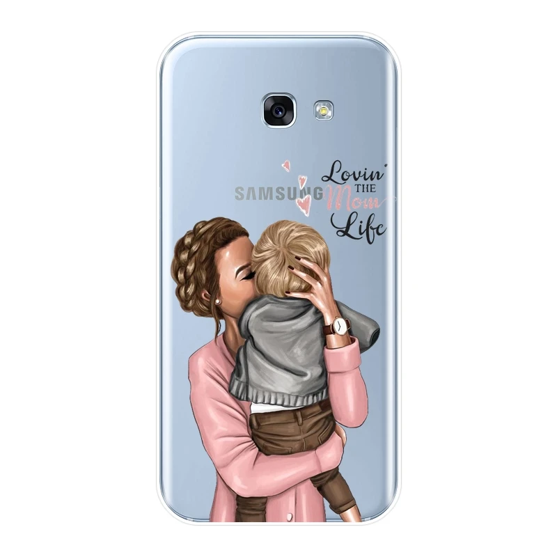 No.4 Чехол для телефона для девочки, женщины, мамы, для samsung A6 A8 Plus, Мягкая силиконовая задняя крышка для samsung Galaxy A3 A5 A7 - Цвет: No.4