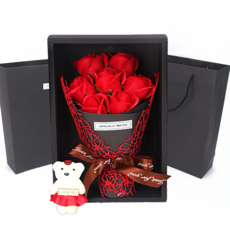 7 голов роза цветок Лепесток мыло для тела ручной работы Свадьба Скрапбукинг