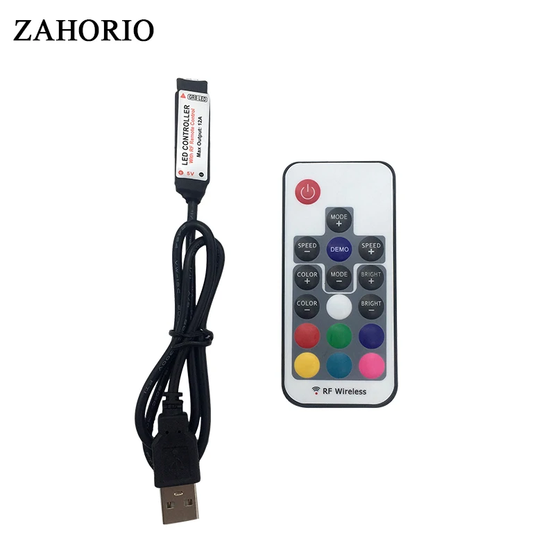 Фото 5 V 24 USB RGB светодиодный пульт дистанционного управления RF ИК 3Key 17Key 24Key диммер 4 Pin 5 V 24 USB RGB светодиодный пульт дистанционного управления RF ИК 3Key 17Key 24Key диммер 4 Pin