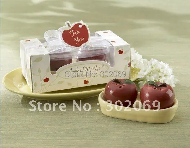 Бесплатная доставка Apple соль и перец шейкеры свадебный подарок для вечерние за 1