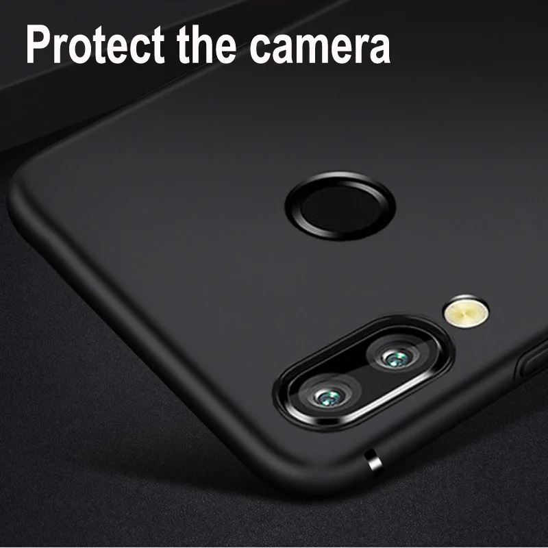 Тонкий мягкий чехол Note7 для xiaomi redmi Note 7 матовый Силиконовый из ТПУ бампер