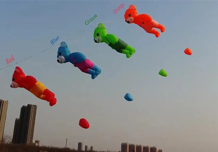 Новая высококачественная нейлоновая ткань мощный медвежонок Windsock для летчиков
