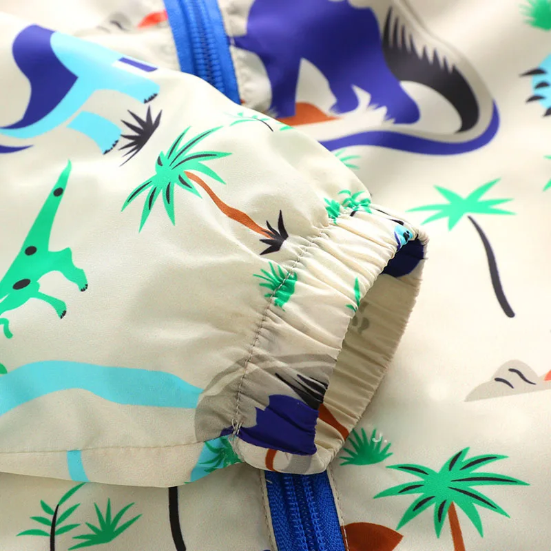 5 шт. с капюшоном мальчиков верхняя одежда дети динозавров печатных куртки пальто