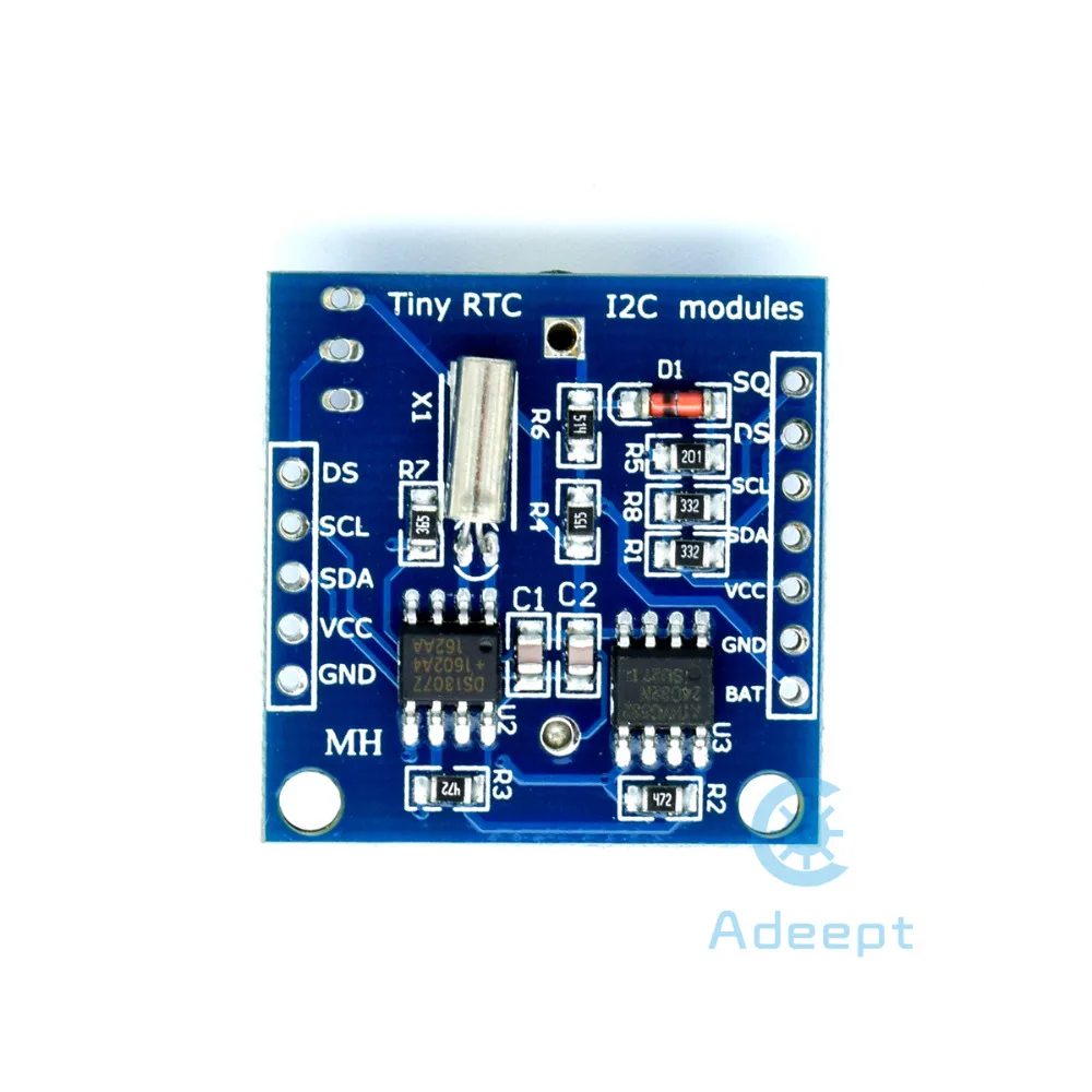 Adeept I2C RTC DS1307 AT24C32 Real Time Clock Module For Arduino Raspberry Pi Freeshipping diy diykit | Электроника