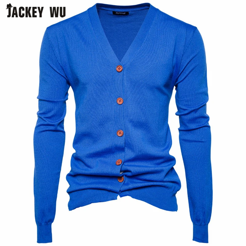 Бренд JACKEYWU мужской свитер 2019 корейский модный плотый вязаный кардиган длинный