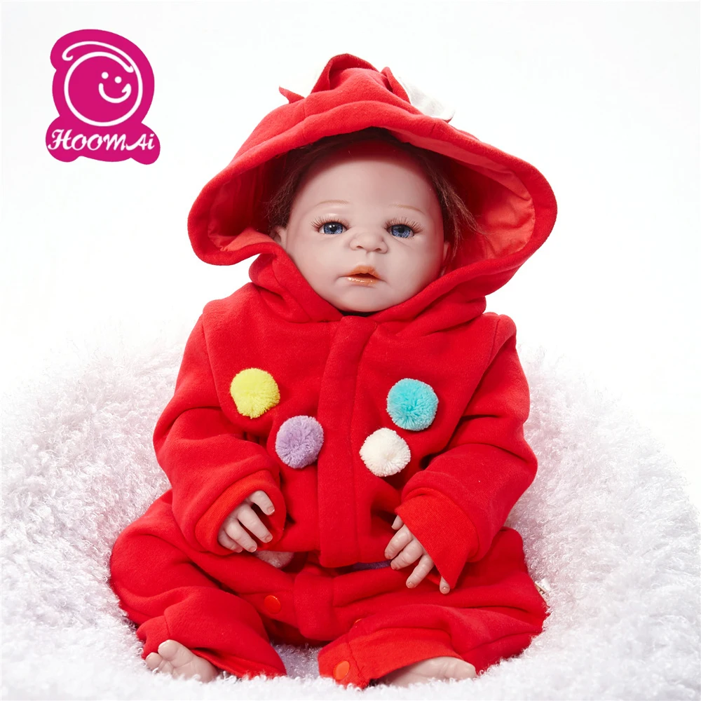 55 см детская кукла-симулятор мягкая кукла-Реборн игрушка для новорожденных