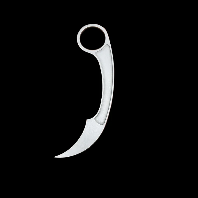 Белый Дропшиппинг камень промытый фиксированным лезвием Karambit нож 440C стальной коготь нож для выживания Мини Портативный походные ножи с K ножнами - Цвет: Белый