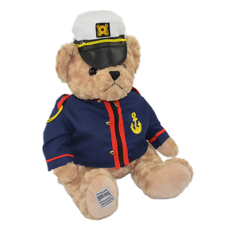 Плюшевый мишка куклы морская полиция тед фаршированные плюшевые игрушки