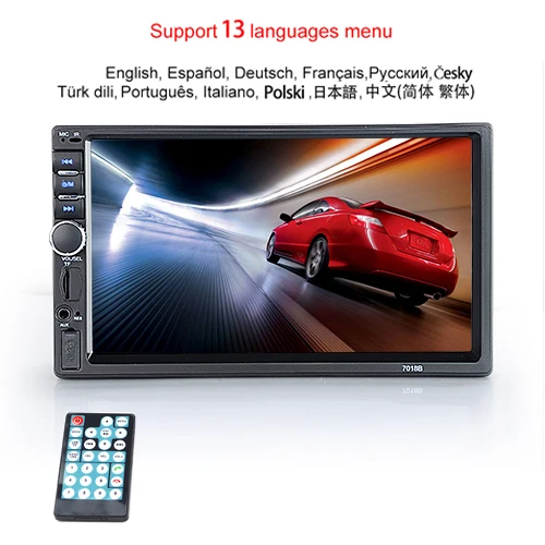 Car Radio Only Sinvocle 2 Din автомагнитола Bluetooth " сенсорный экран стерео FM аудио стерео MP5 плеер SD USB с/без камеры 12 в HD - Цвет: Car Radio Only