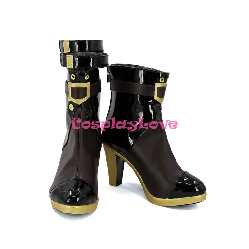Girls Frontline Vector Black Cosplay Shoes Boots Custom Made For Hallowee Christmas CosplayLove | Тематическая одежда и