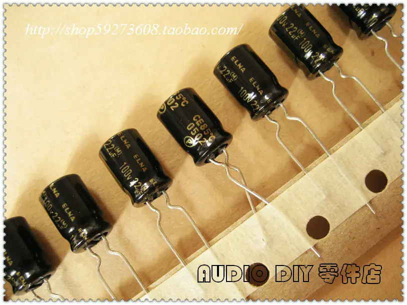 

2020 hot sale 30PCS/50PCS ELNA black gold RA2 series 22uF/100V audio electrolytic capacitors (with the origl box) free shipping