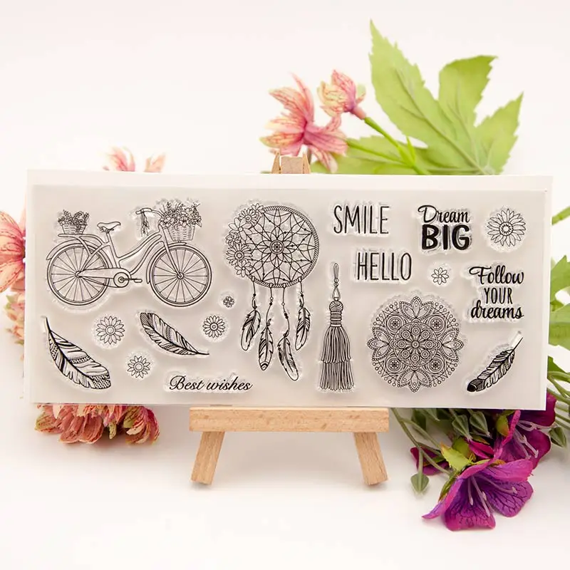 

ZFPARTY Best Wishes Transparent Clear Silicone Stamp/Seal for DIY scrapbooking/photo album Decorative card making