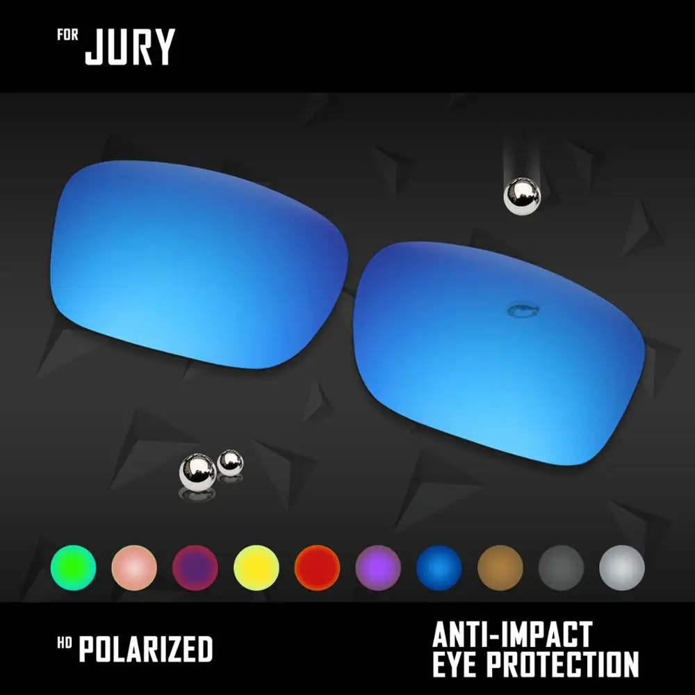 

OOWLIT Lenses Replacements For Oakley Jury OO4045 Sunglasses Polarized - Multi Colors