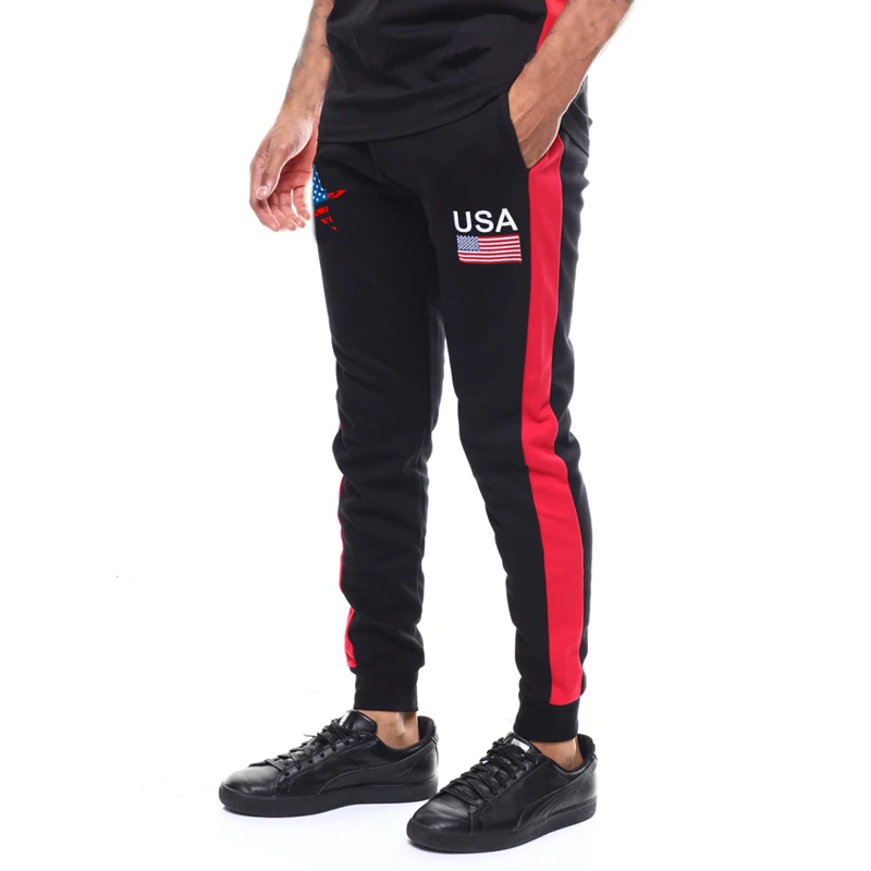 2019 New Arrival Free Shipping Men's Sweatpants Jogging Digital Printing Drawstring Solid Fashionable Trousers | Мужская одежда