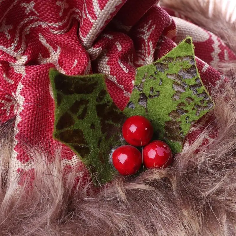 1 шт. Рождественский Подарочный пакет Санта/Снеговик/Лось шнурок холст Санта