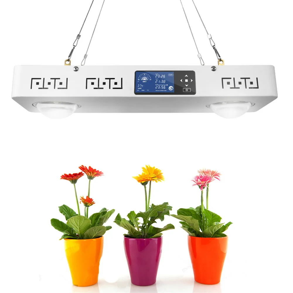 CREE CXB3590 200W COB светодиодный Grow светильник 3500 К полный спектр с ЖК дисплей Дисплей