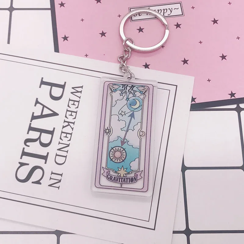 Аниме card captor cardcaptor sakura прозрачные карты брелок Шарм Косплей Костюм - Цвет: Gravitation