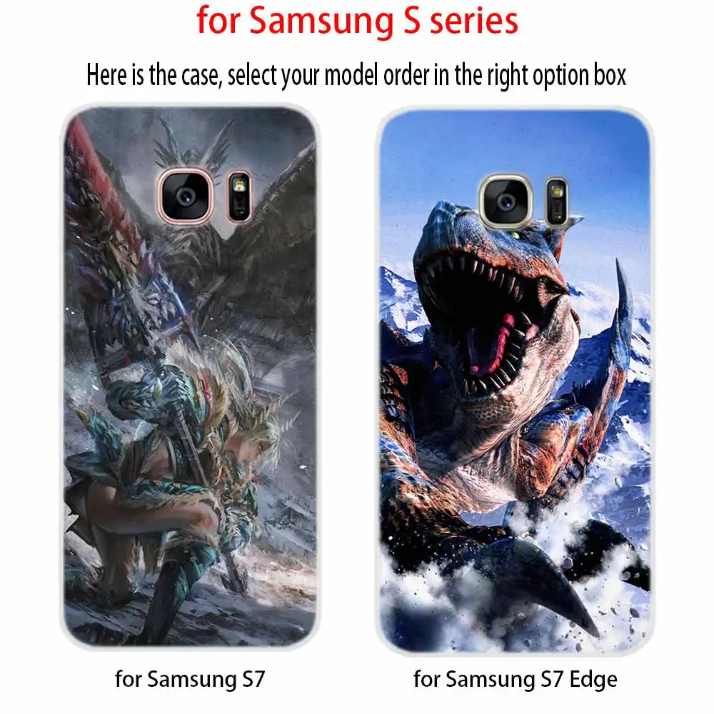 Чехол для телефона с изображением монстра Хантера Samsung Galaxy S8 S9 S10 S20 S21 Plus Uitra Lite Ultra
