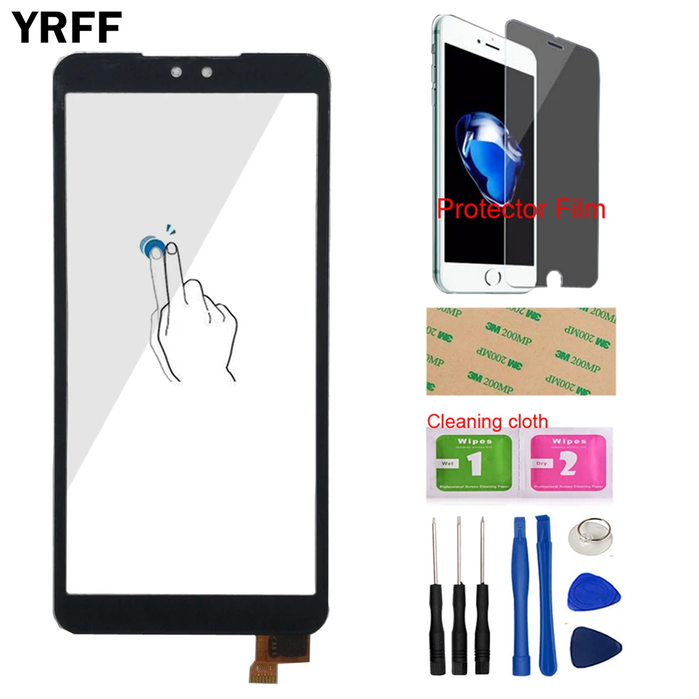 

Сенсорный экран YRFF для мобильного телефона Elephone A3 A3 Pro, дигитайзер сенсорного экрана, переднее стекло, сенсорная панель, инструменты для ремонта, клейкий