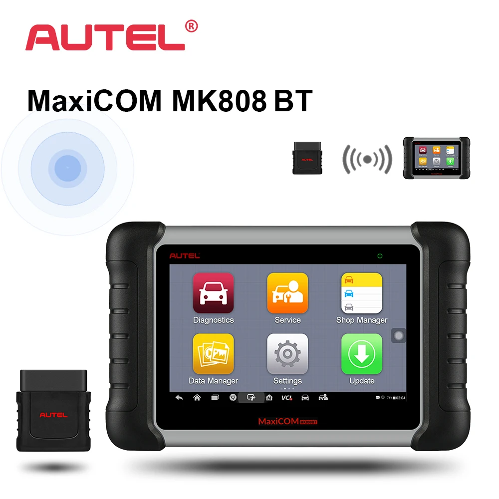 Autel MaxiCOM MK808 BT OBD2 автомобильный диагностический инструмент ODB2 сканер автомобильный считыватель кодов для программирования ключей EPB IMMO DPF SAS TPMS