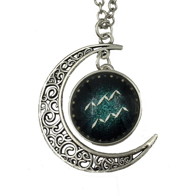 Дропшиппинг 12 Созвездие оснастки ожерелье цепочка луна для женщин мужчин