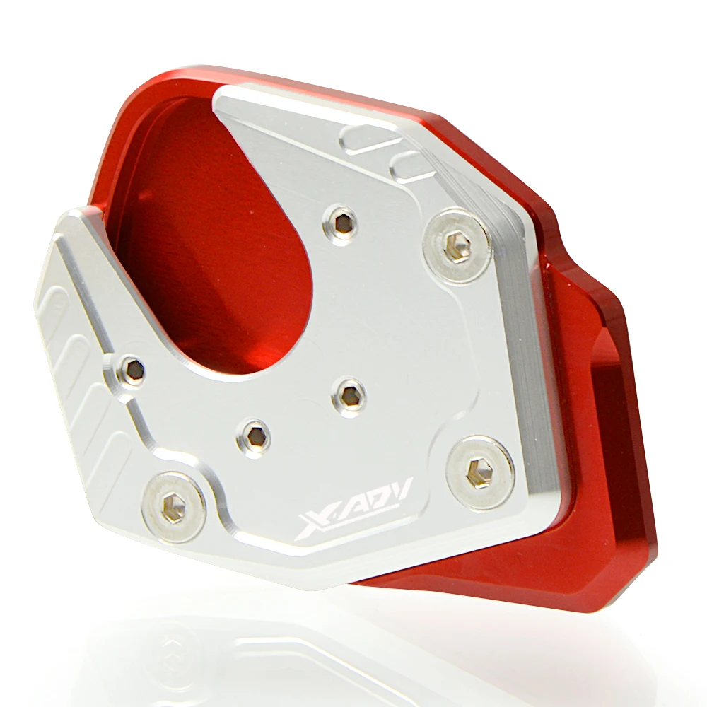 red silver Аксессуары для мотоциклов HONDA X ADV X-ADV XADV 750 с ЧПУ боковая Подставка опорная пластина ножные колодки педали Подставки - Цвет: red silver