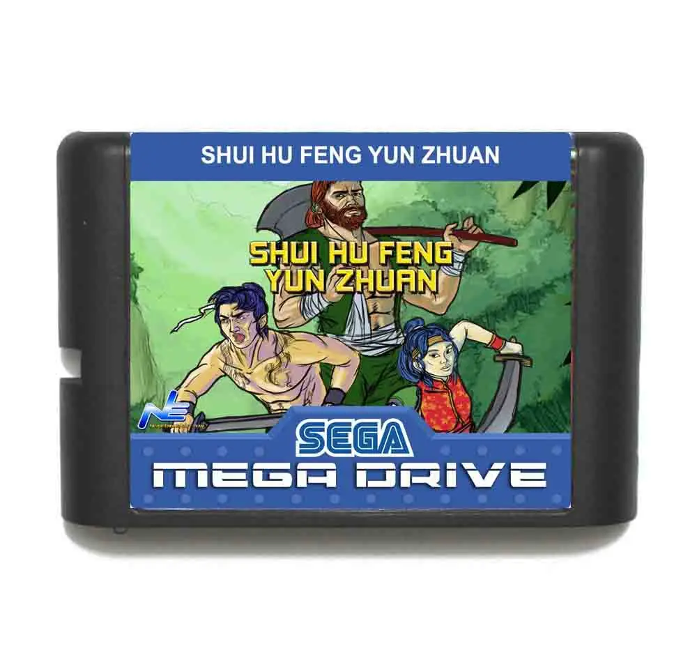 Shui Hu Feng Yun Zhuan 16 бит MD игровая карта с розничной коробкой для sega Megadrive/Genesis