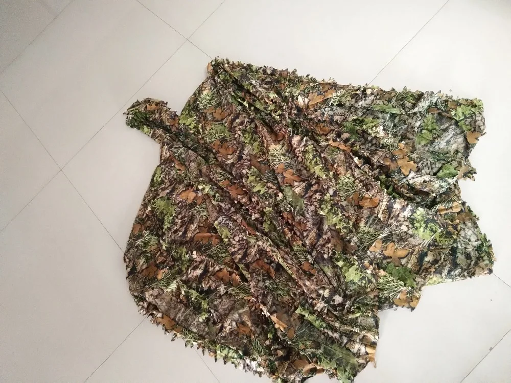 Плащ охотничья одежда 3D Кленовый лист Bionic Ghillie Yowie sniper birdwatch страйкбол камуфляж одежда куртка