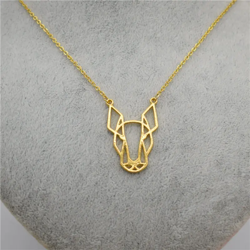 Оптовая продажа милая оригами бультерьер женская подвеска Очаровательное