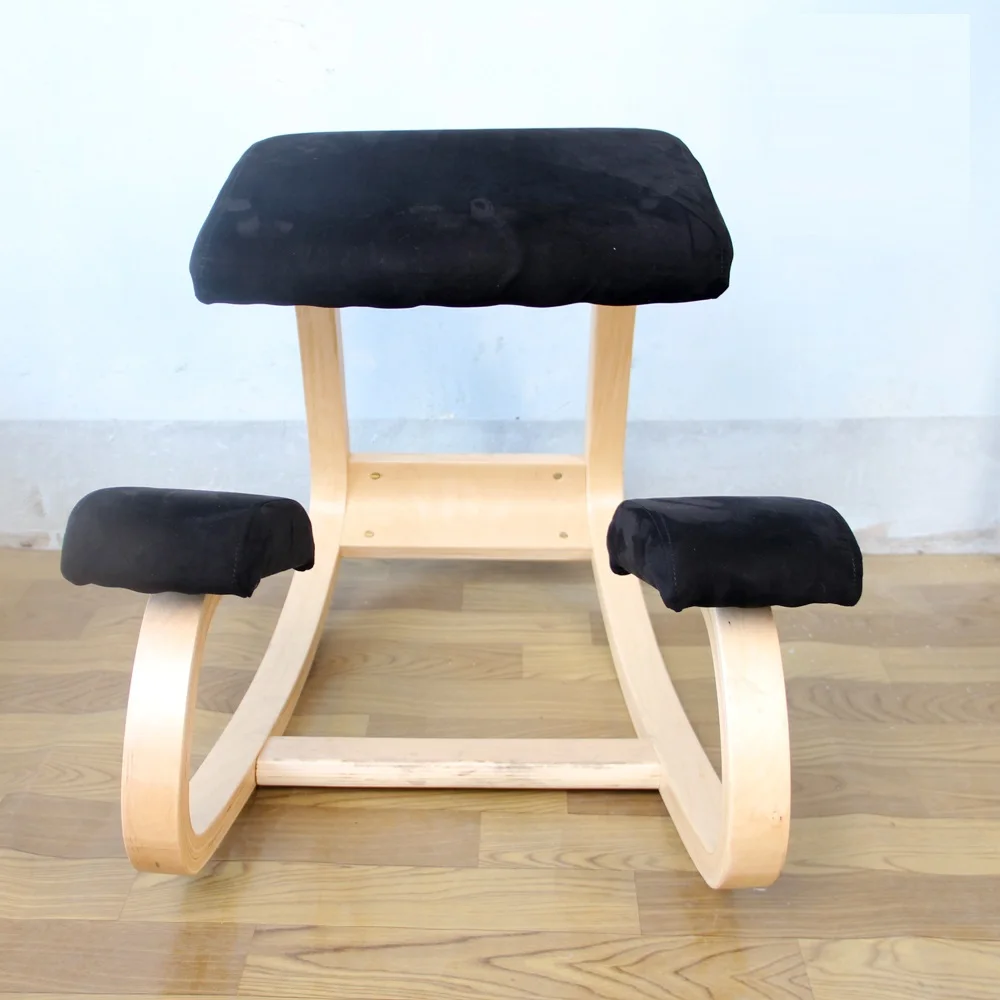 Эргономичный стул на коленях мебель качалка деревянная компьютерная осанка