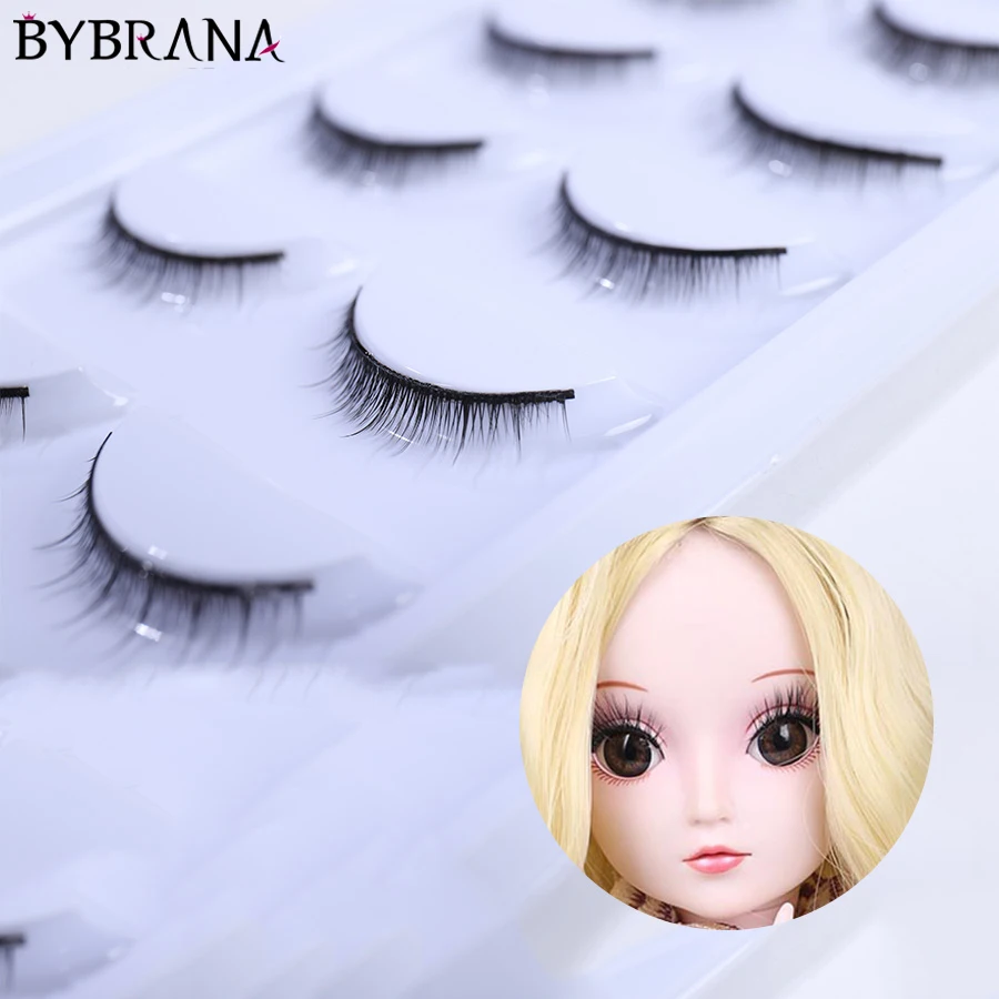 Bybrana BJD кукла с накладными ресницами короткие накладные ресницы моделирования