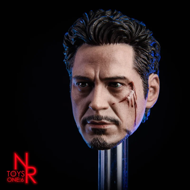 1/6 весы Мстители 3 Железный человек Tony Stark голова Лепка модель F 1" фигура B