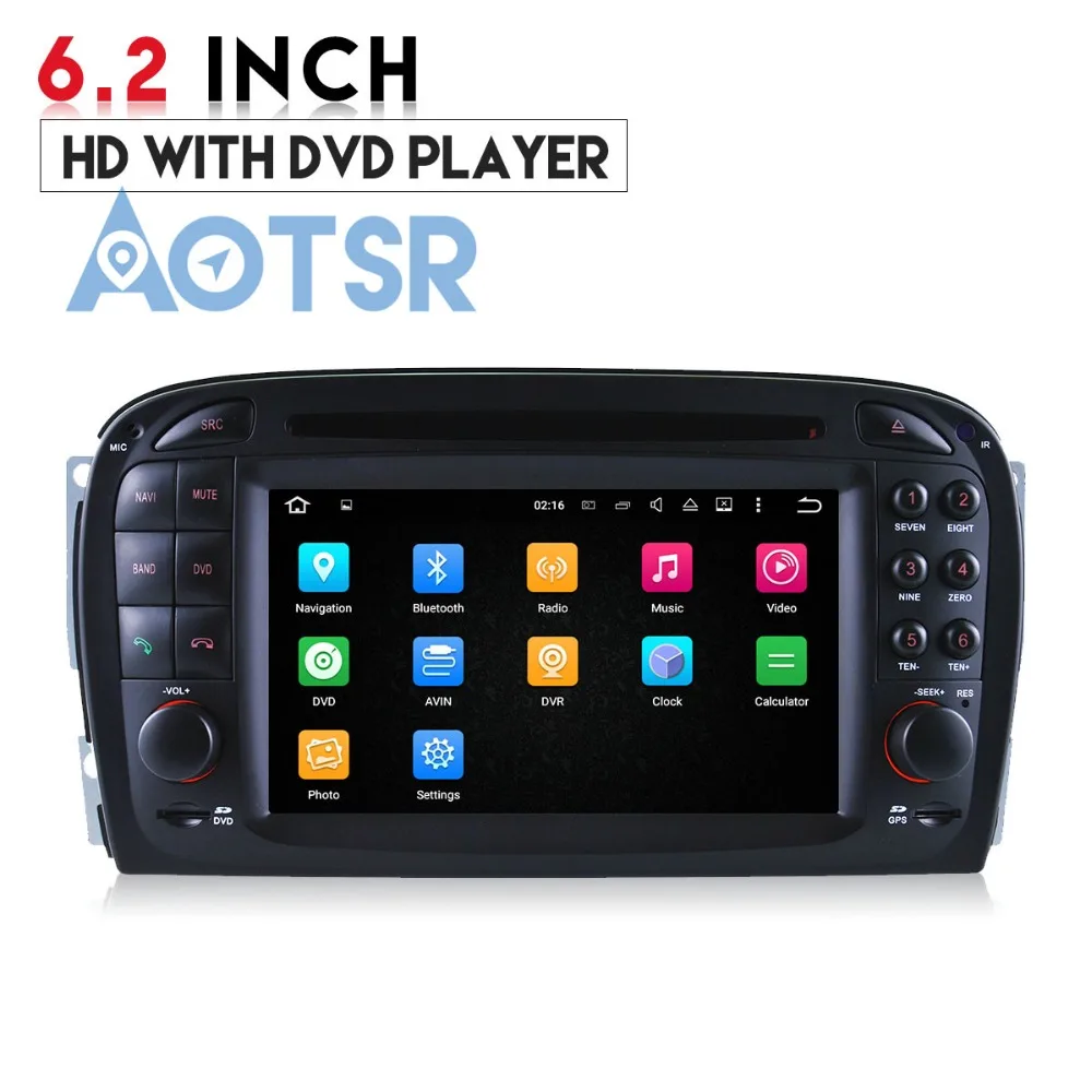 Чистый Android10 4 + 64 ГБ Автомобильный DVD плеер для Mercedes Benz SL R230 SL500 аудио GPS 2 din радио