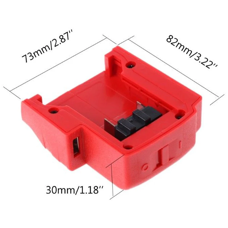 Красный USB зарядное устройство адаптер мобильных телефонов MP3-плееры цифровые камеры для Милуоки 49-24-2371 M18/M12/XC с подогревом 15-21 в куртки