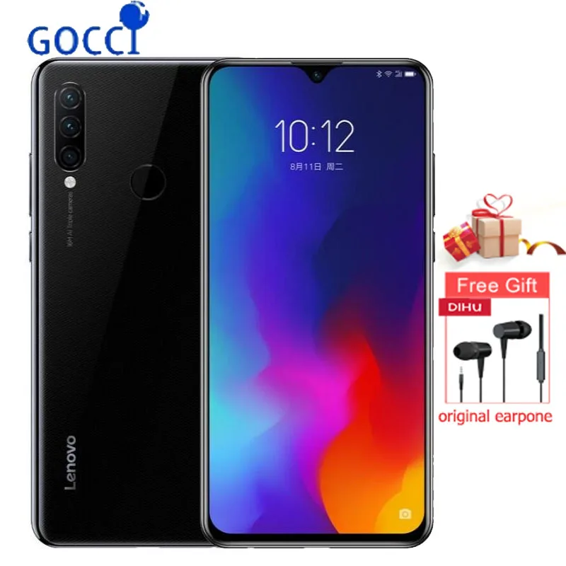 Lenovo Z6 Lite/K10 Note 6GB 128GB восьмиядерный смартфон Snapdragon 710 с глобальной прошивкой, тройная камера 6,2 дюйма, 4050 мАч, Android 9,0