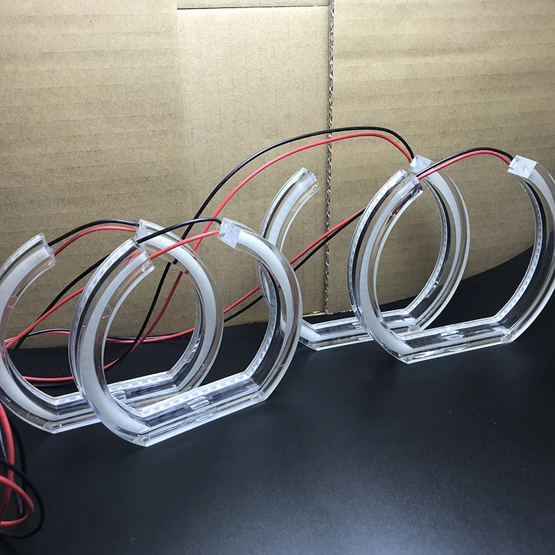 Очень яркий белый кристалл DTM Стиль светодиодный Ангельские глазки гало кольца