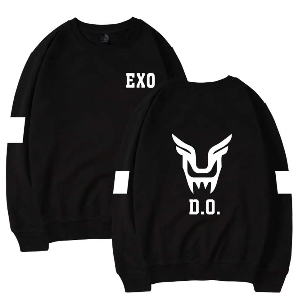 Luckyпятница EXO Kpop Logp без капюшона зимние толстовки женские Bangtan корейский стиль