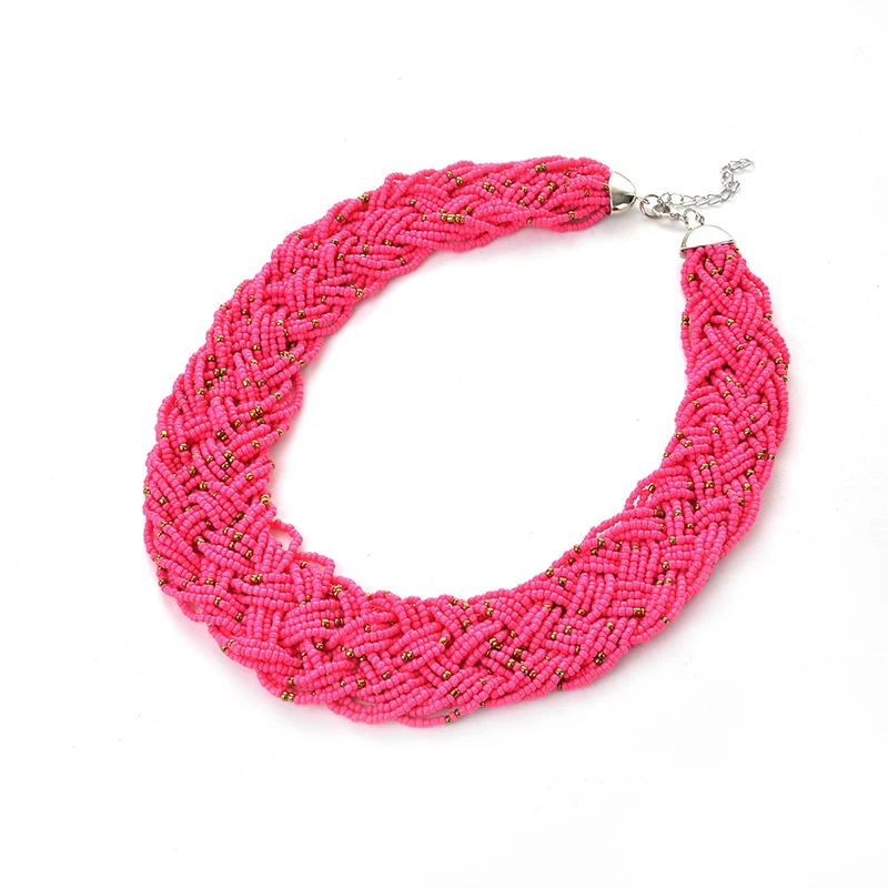 Risyh модное ожерелье ручной работы в богемном стиле с бусинами из риса разных