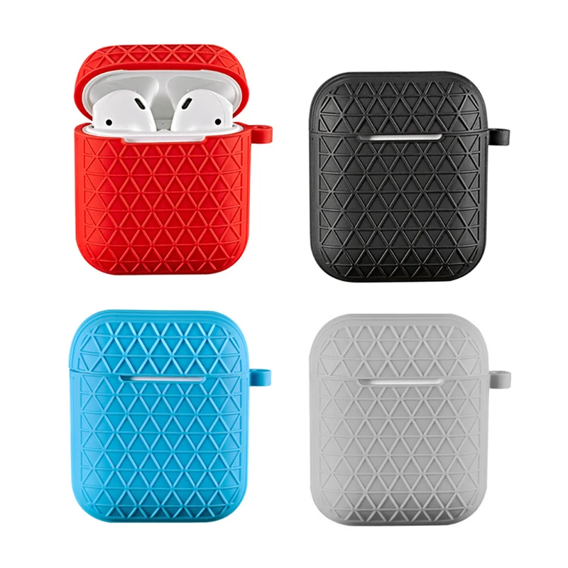 ! ACCEZZ для Apple Airpods беспроводные наушники Bluetooth чехол зарядки Силиконовый Сетчатый