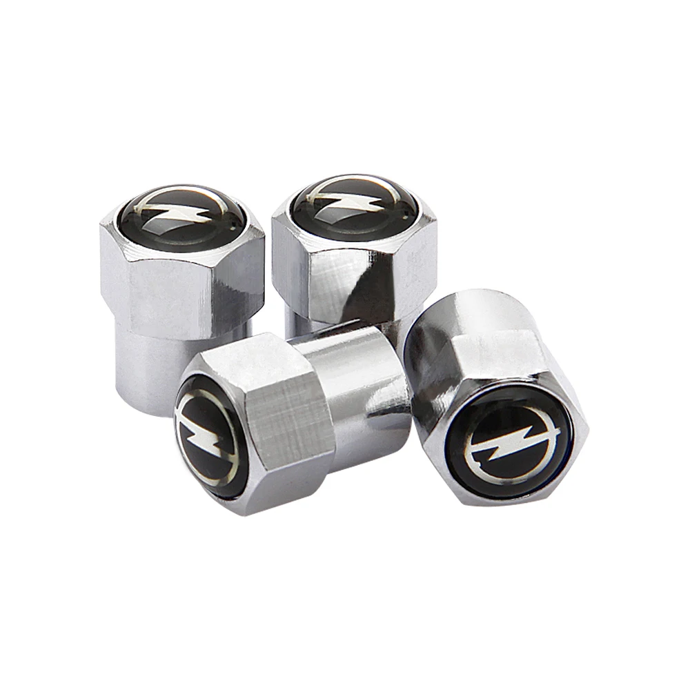 Tire Valve Caps Wheel Stem Metal Decor For Opel Corsa D Mokka Ampera Astra H G Vectra Zafira Agila Meriva Omega Car Accessories |