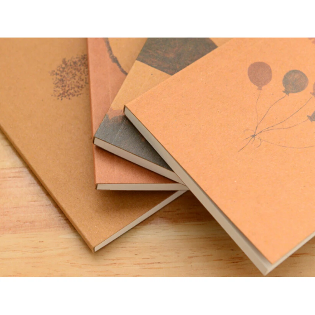 Notebook Pocket Book Office Student Portable 8 Styles Vintage Pastel Drawing PastelsPockets Notedpad | Канцтовары для офиса и
